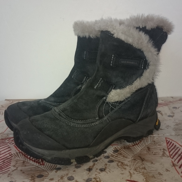 Merrell Primaloft Black Winter Waterproof Boot 9M - Picture 1 of 13